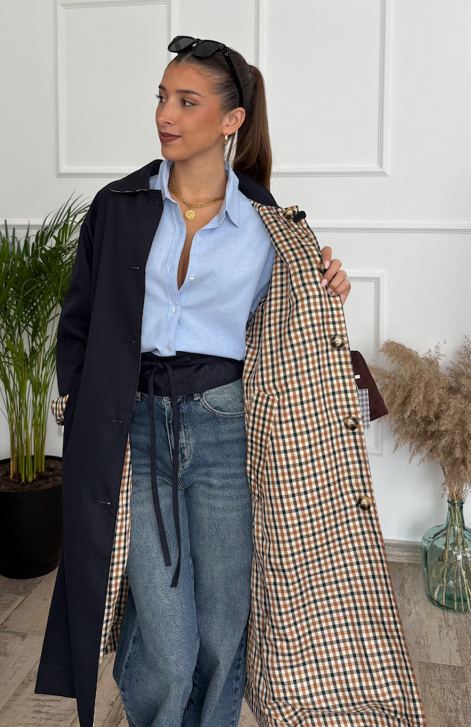 Gabardina Marina Reversible