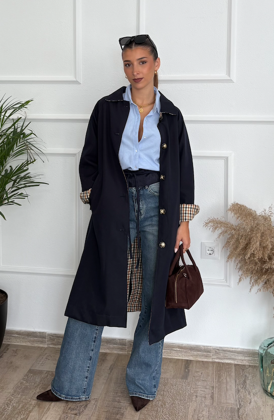 Gabardina Marina Reversible