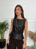 Chaleco de cuero Black