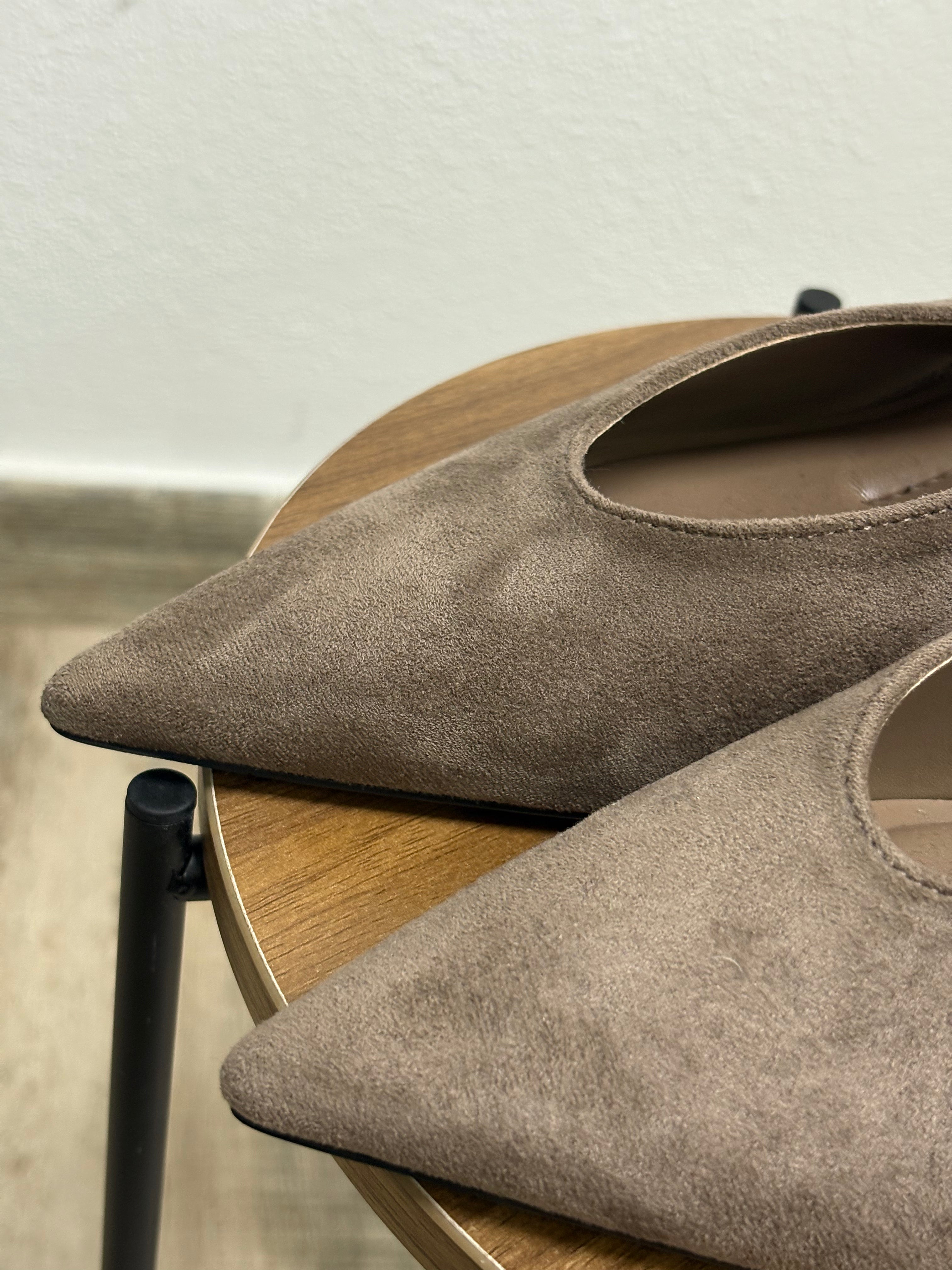Tacón Bajo Taupe